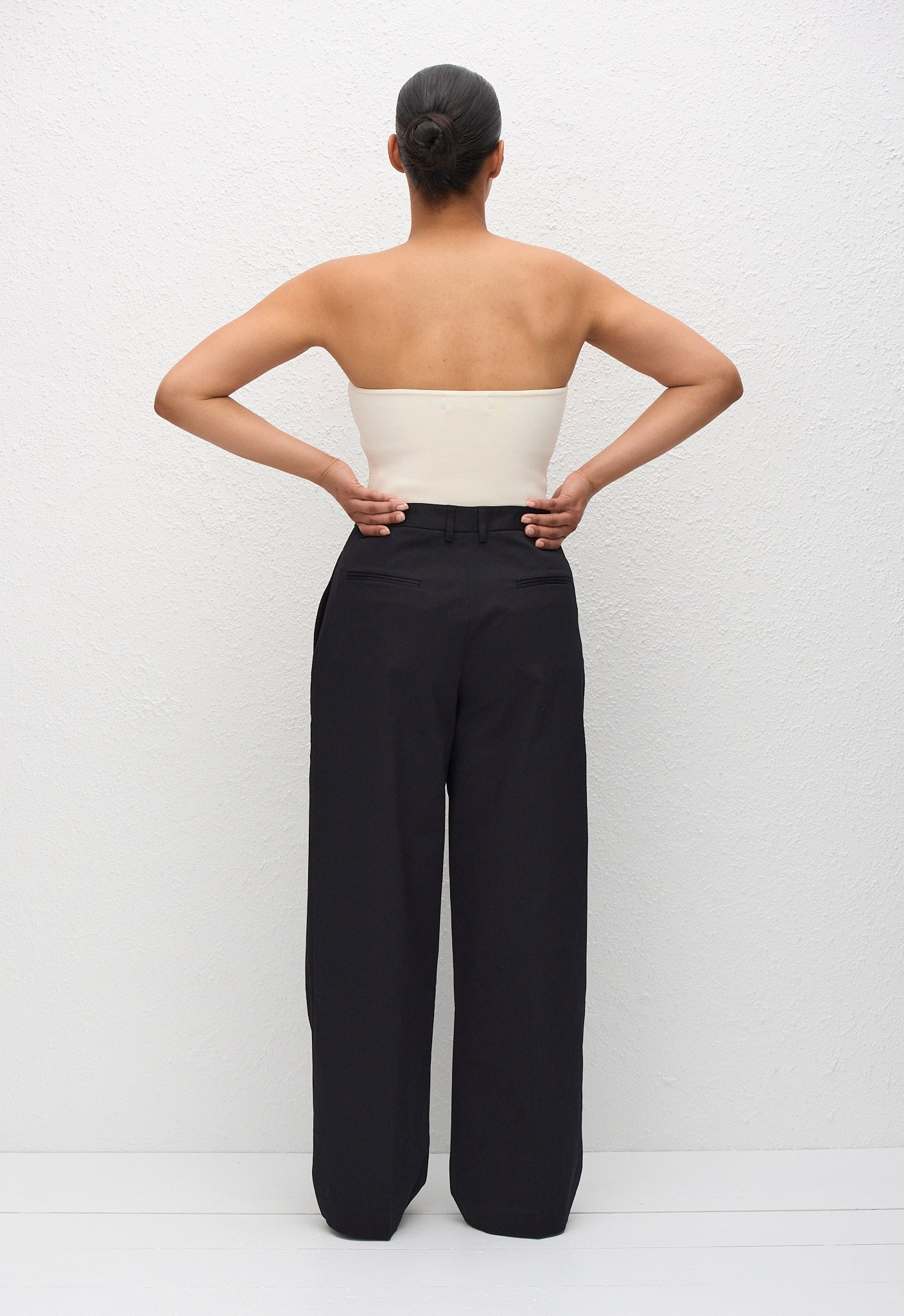 Strapless Knit Top - Ecru - Matteau