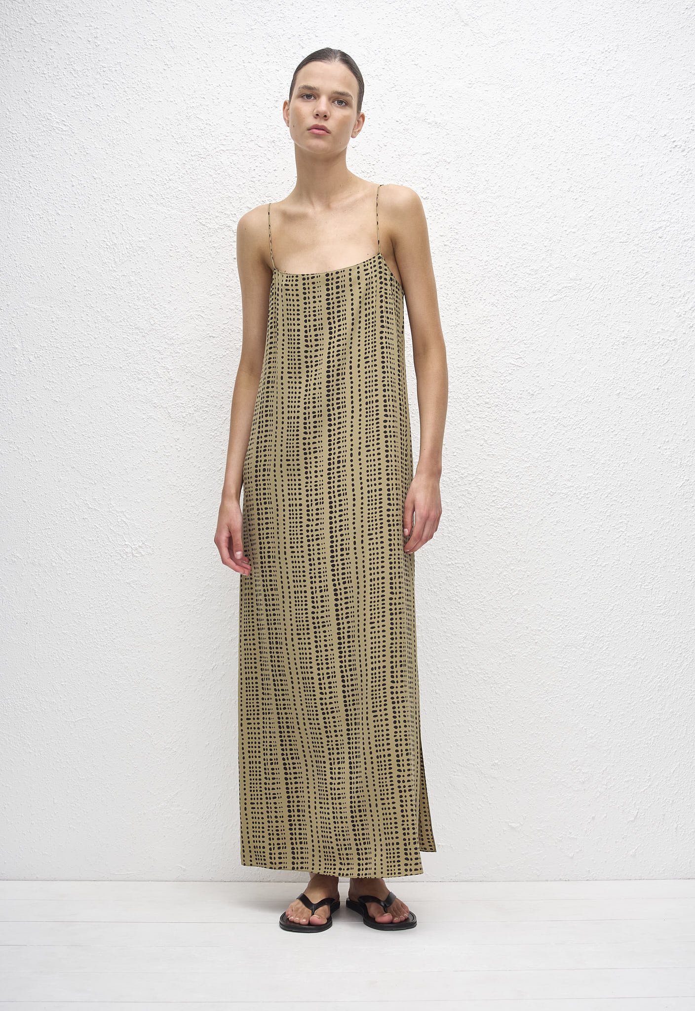 Square Cami Midi Dress - Savanna in Desert - Matteau
