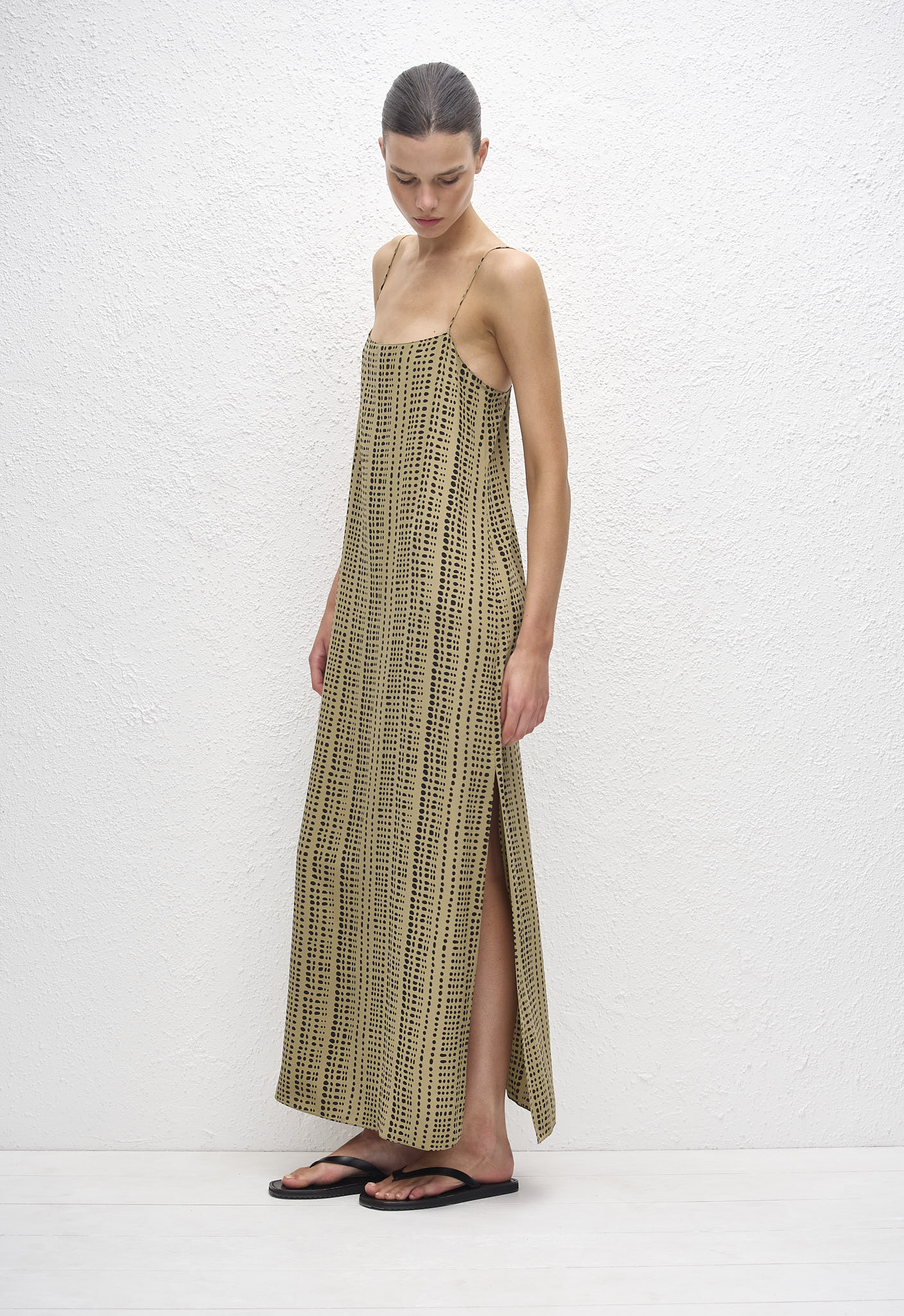 Square Cami Midi Dress - Savanna in Desert - Matteau