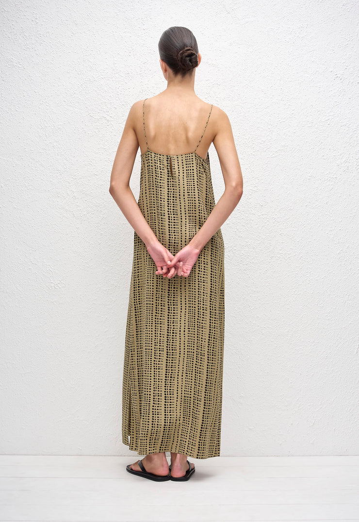 Square Cami Midi Dress - Savanna in Desert - Matteau