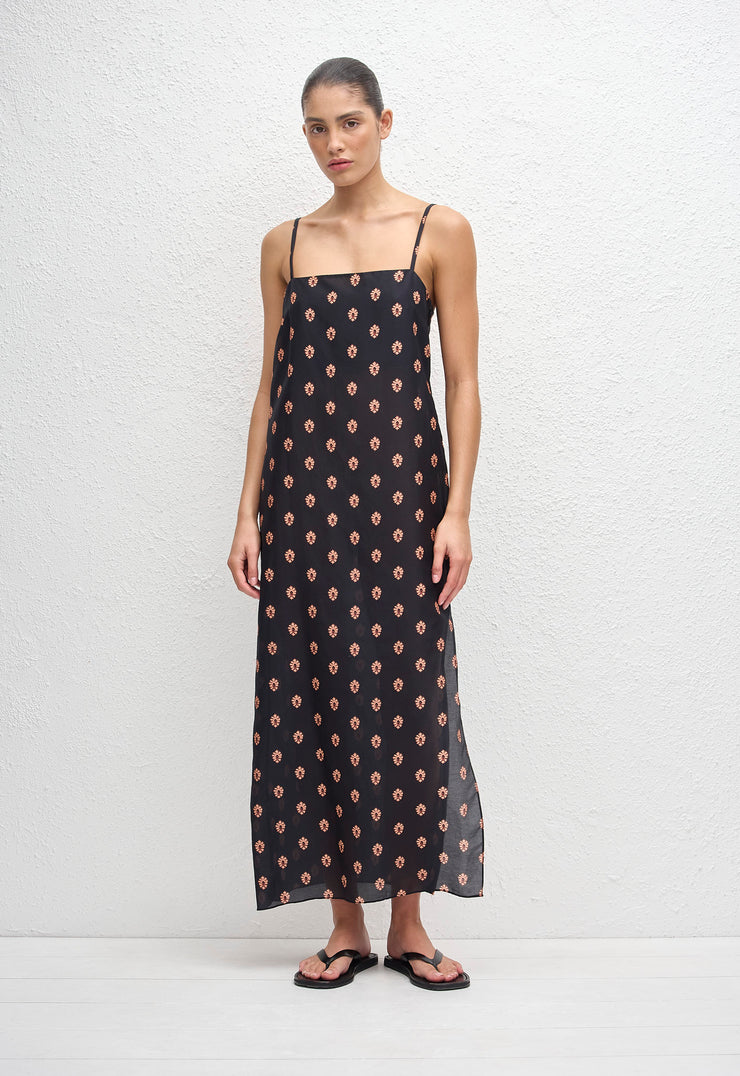 Square Shift Midi Dress - Vida - Matteau