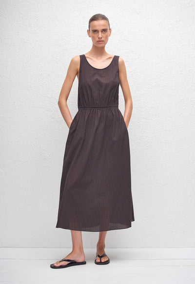 Tank Midi Dress - Nantucket Check - Matteau