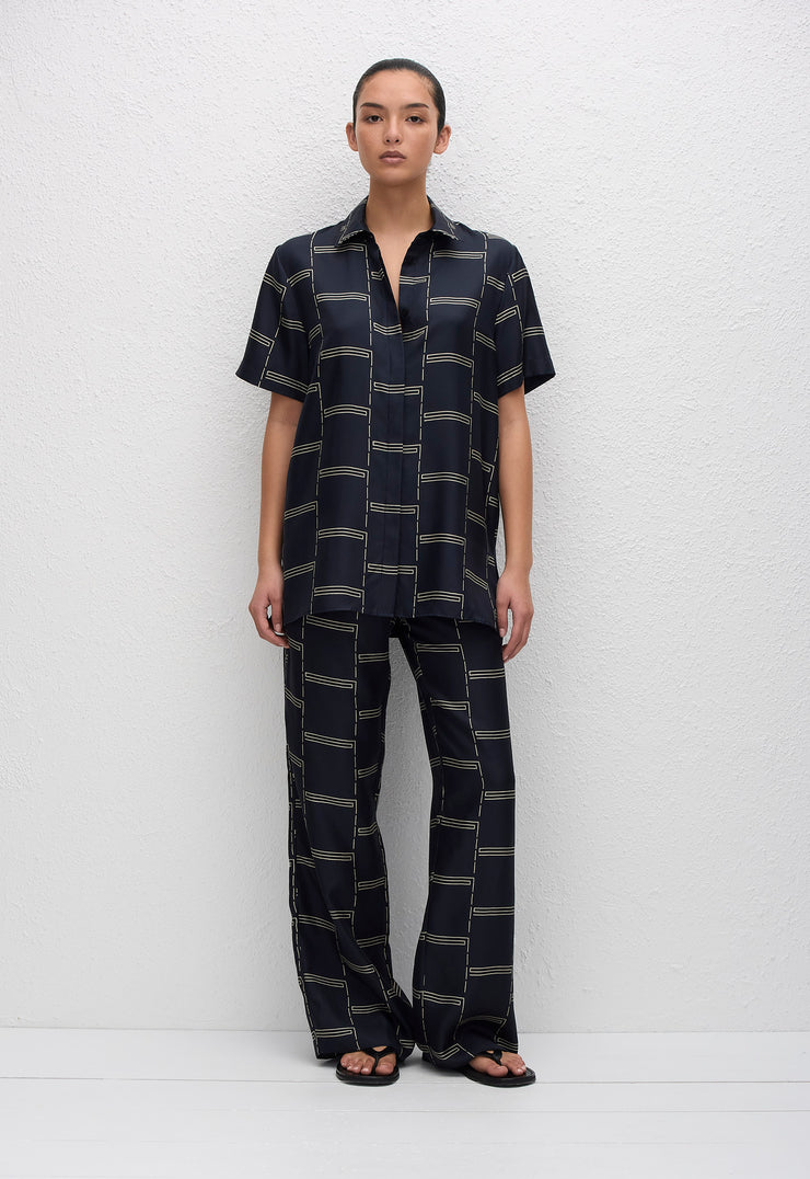 Twill Short Sleeve Shirt - Bamboo - Matteau