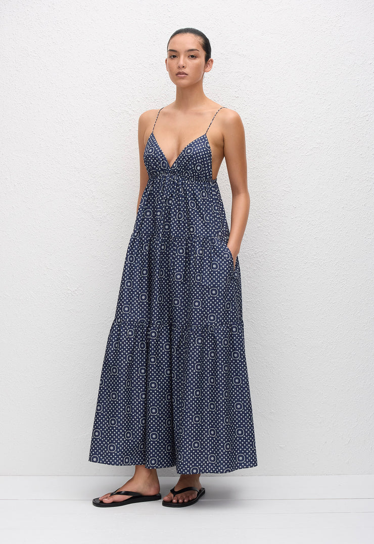 Triangle Tiered Sundress - Bluebell - Matteau