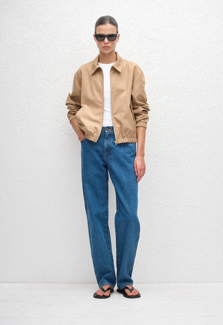 Twill Bomber Jacket - Camel - Matteau