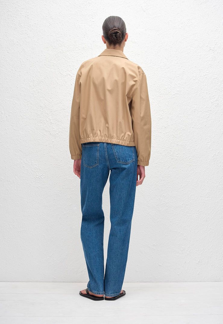 Twill Bomber Jacket - Camel - Matteau