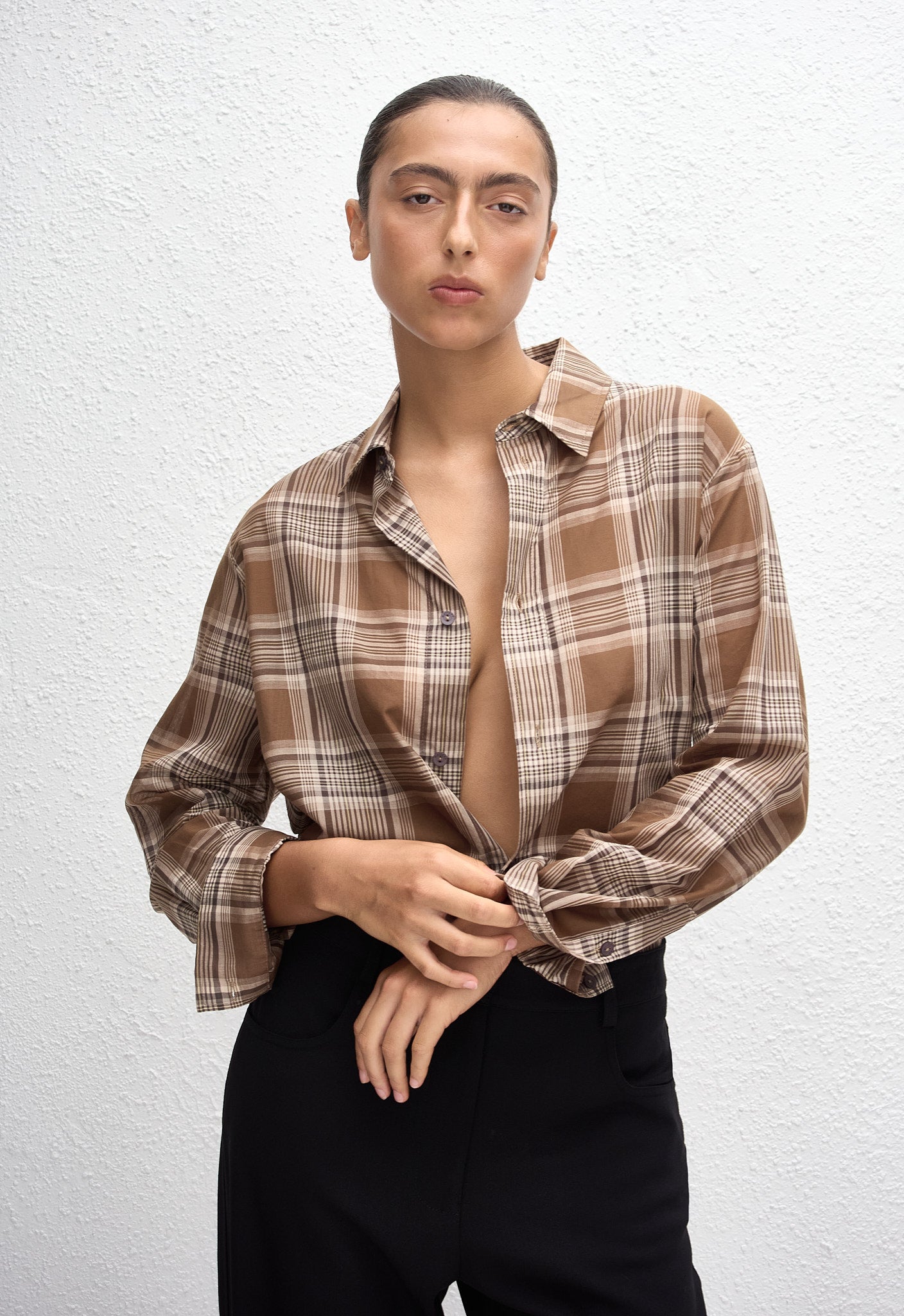 Voile Plaid Shirt - Picnic Plaid - Matteau