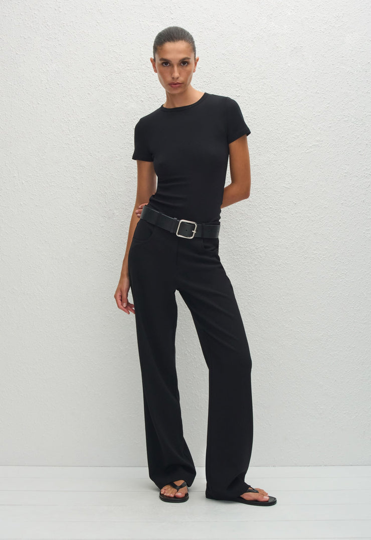 Wide Belt - Black Silver - Matteau