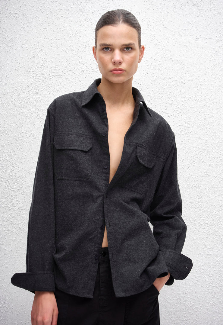 Warm Utility Shirt - Charcoal - Matteau