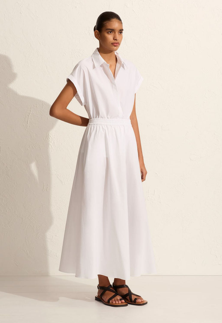 Relaxed Everyday Skirt - White - Matteau
