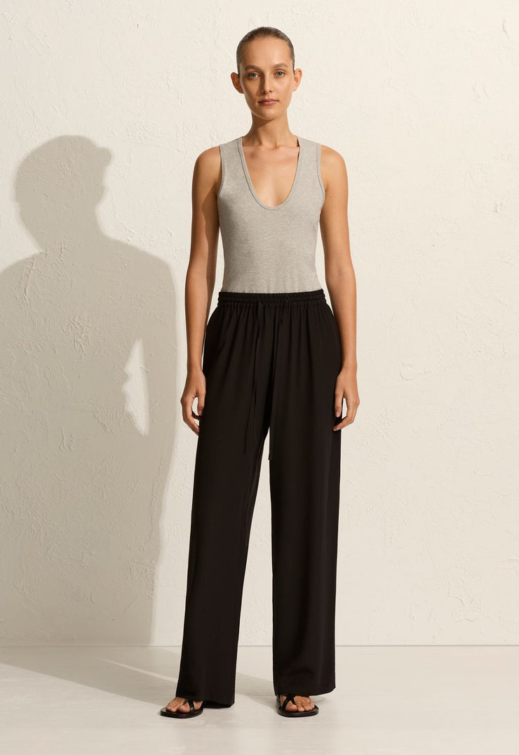 Deep U Tank - Heather Grey - Matteau