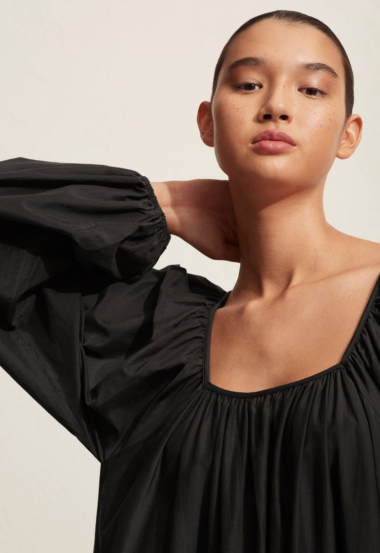 Decolette Dress - Black - Matteau