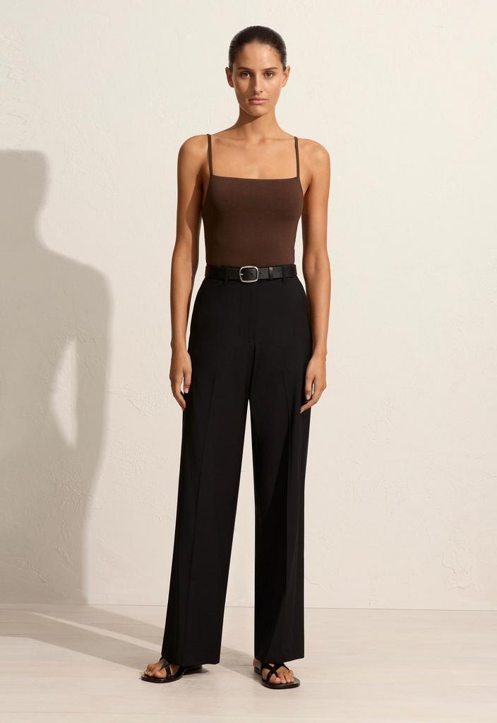 Square Knit Top - Cacao - Matteau