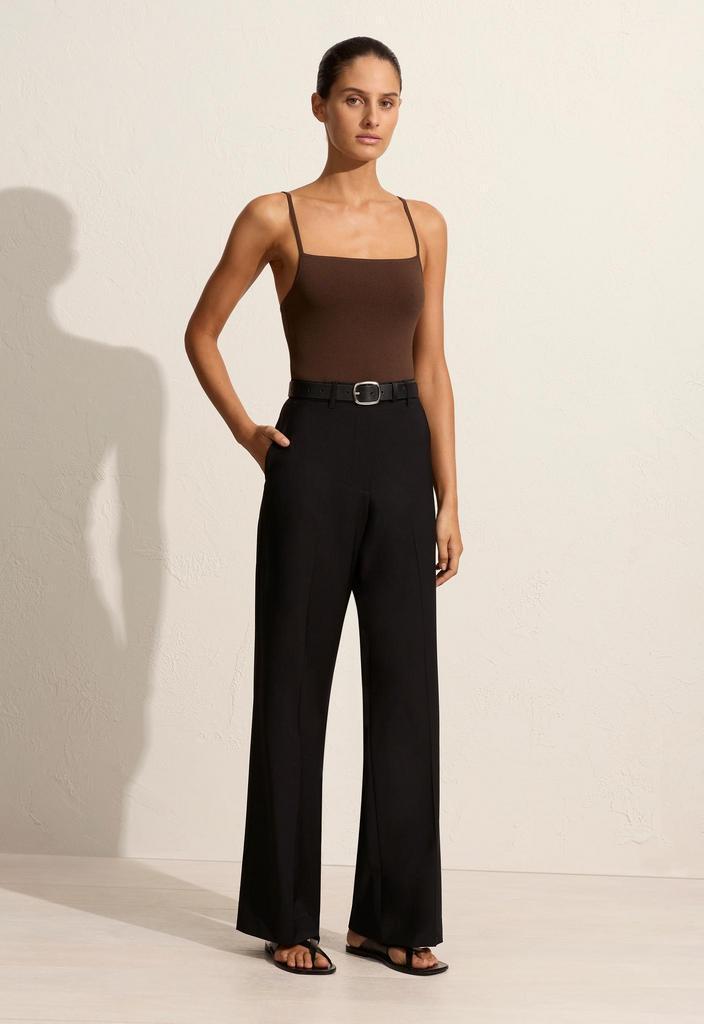Square Knit Top - Cacao - Matteau