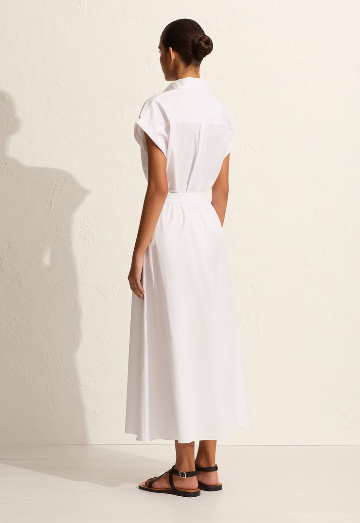 Relaxed Everyday Skirt - White - Matteau