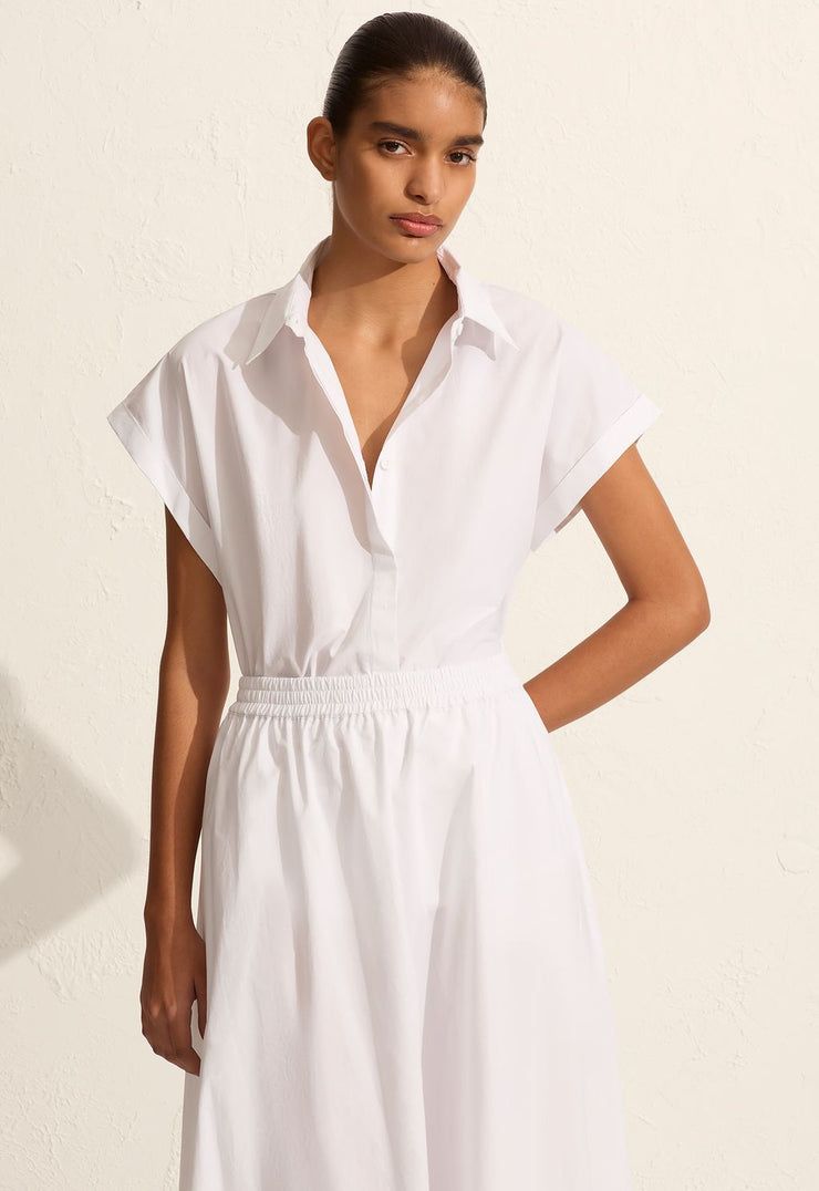 Relaxed Everyday Skirt - White - Matteau