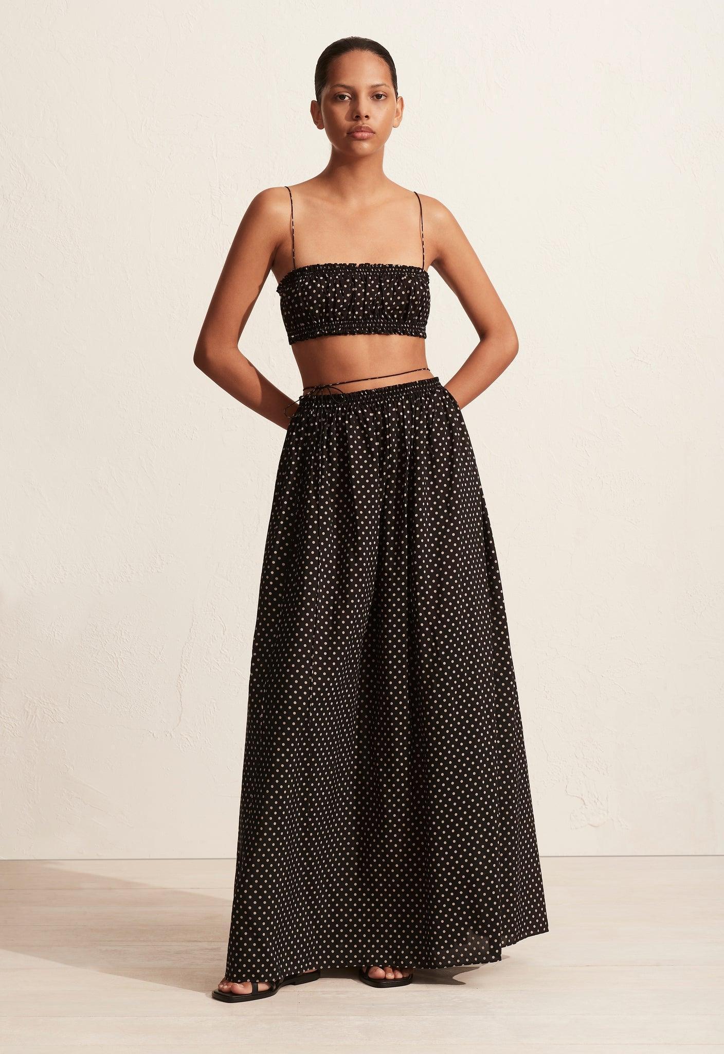 Shirred Wrap Skirt - Matteau