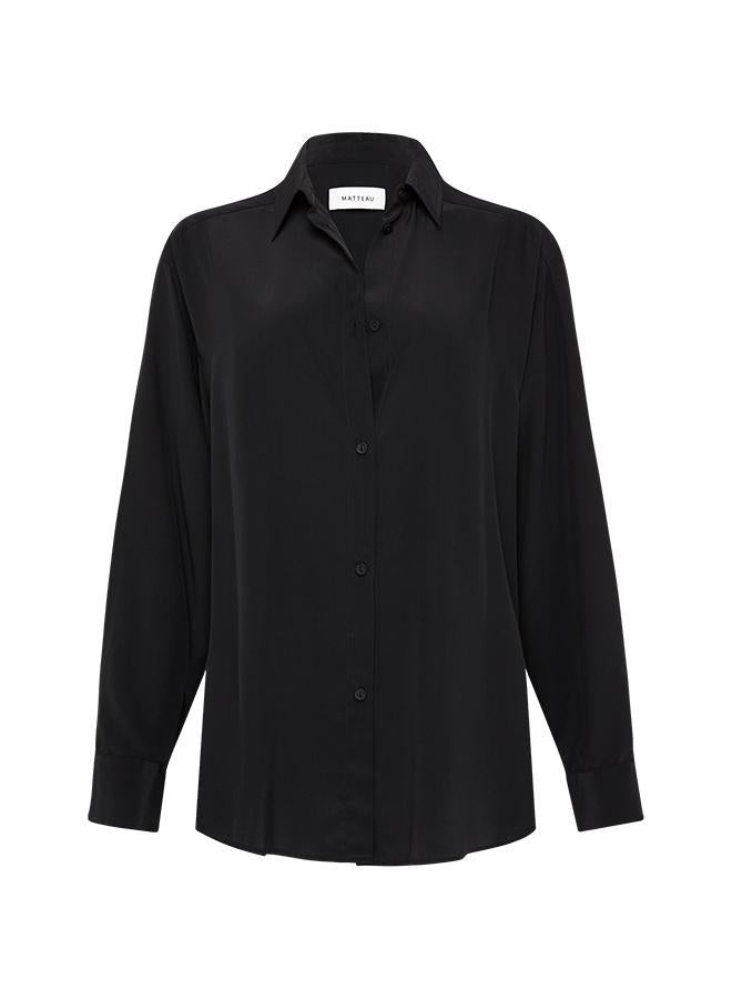 Long Sleeve Silk Shirt - Matteau