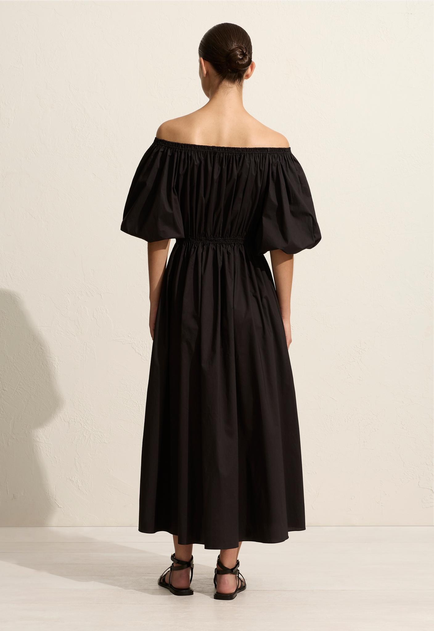 Off The Shoulder Midi Dress - Matteau
