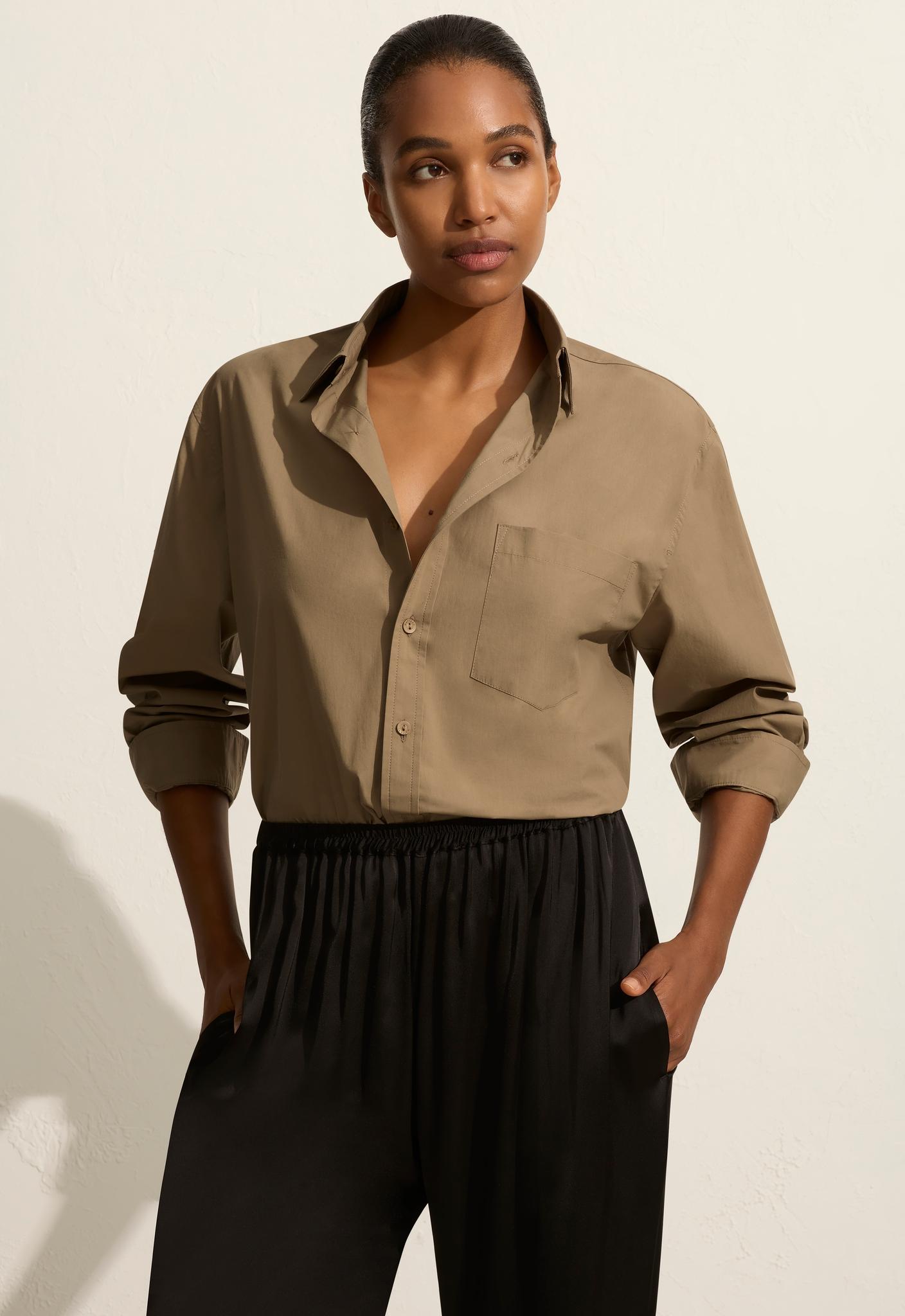 Relaxed Shirt Taupe - Matteau