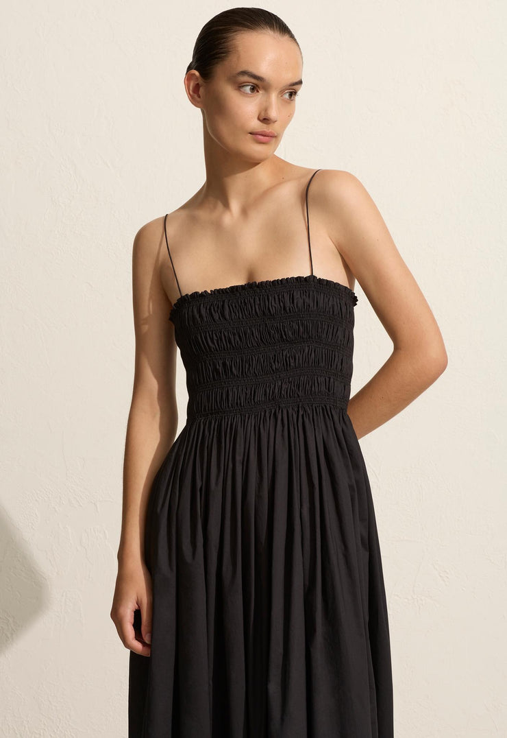 Shirred Bodice Dress - Matteau