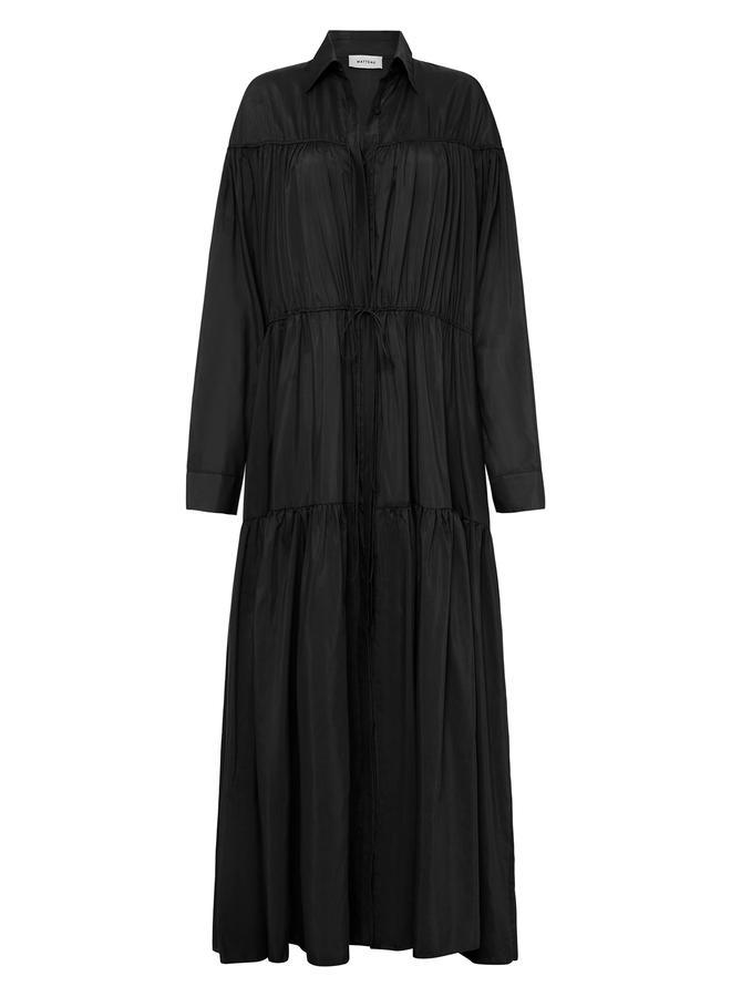 Tiered Drawcord Dress - Matteau